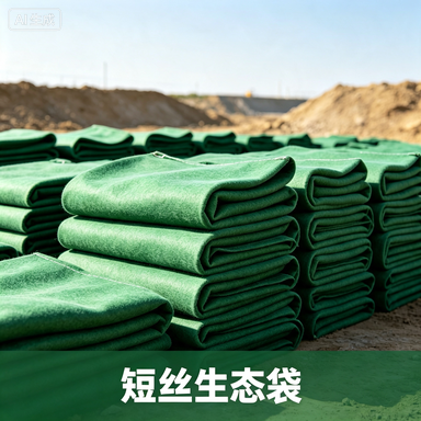 短丝生态袋 公路铁路边坡防护生态袋柔性固土袋